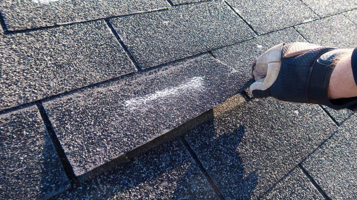 Residential roof inspection for an insurance claim due to storm damage